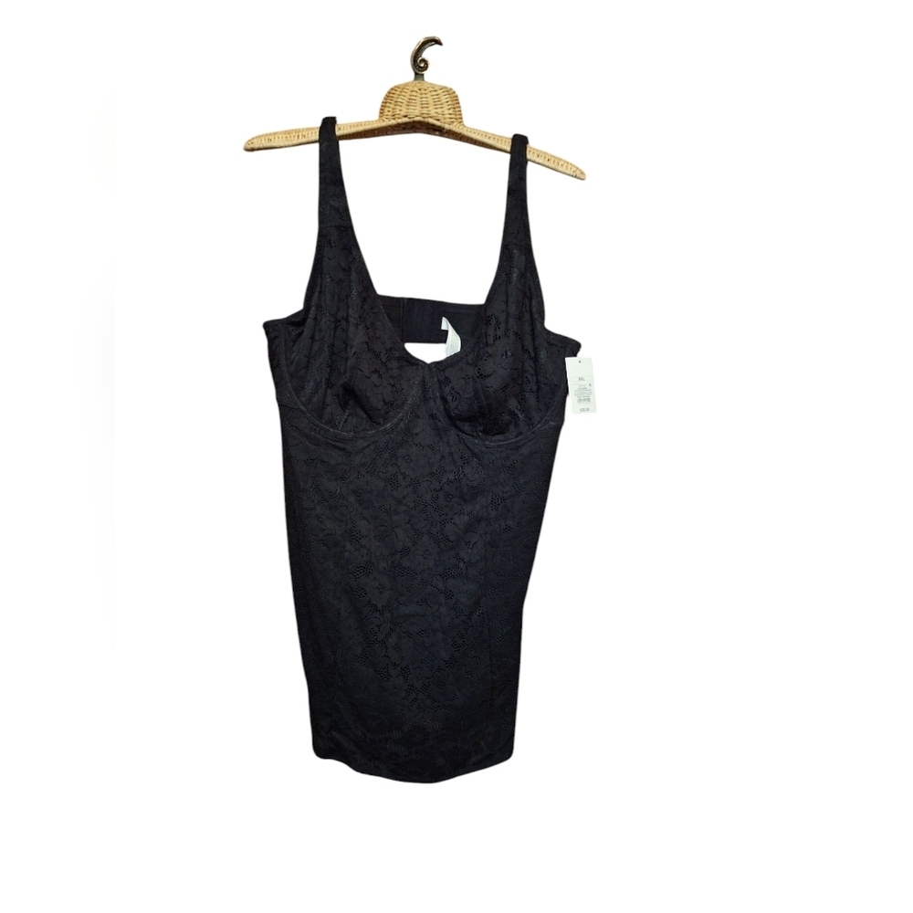 Auden Black Lace Lingerie Dress Ladies XXL NWT MINI Sexy Vamp Goth Bridesmaid